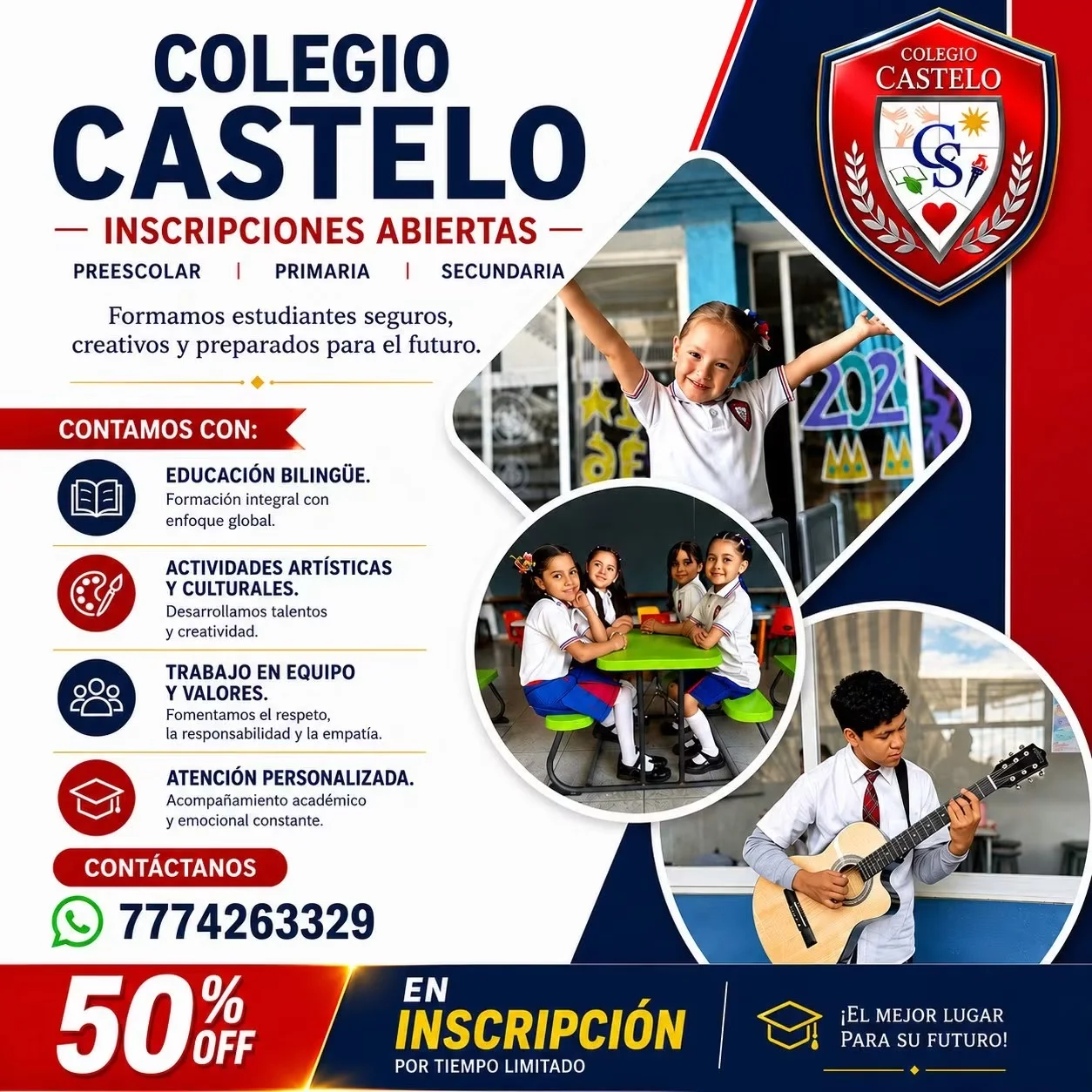 Información de inscripciones de Colegio Castelo